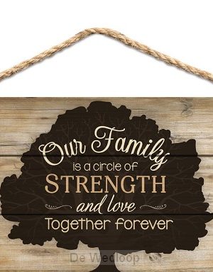 Our family is a circle of strength