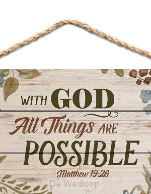 With God all things are possible